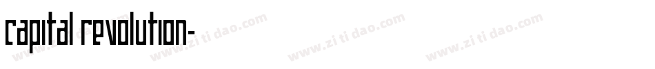 Capital Revolution字体转换